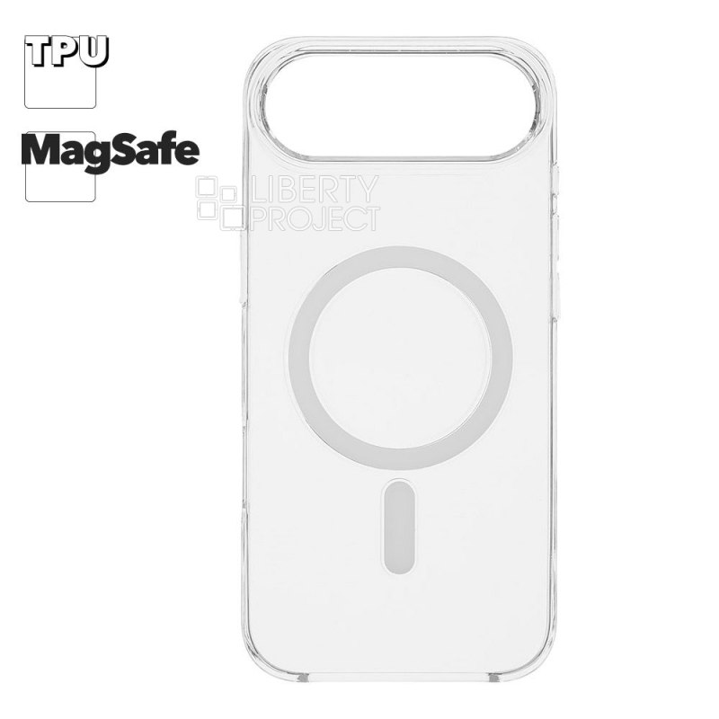 Защитная крышка для iPhone 17 Air "Clear Case" MagSafe TPU (прозрачная)