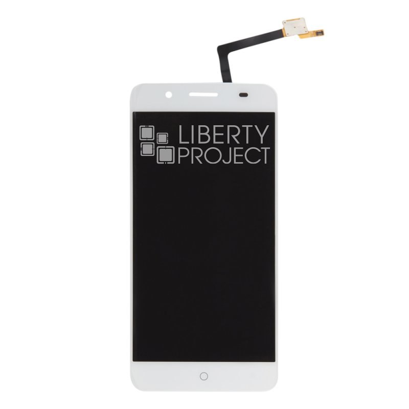 LCD дисплей для ZTE Blade A610 Plus с тачскрином (белый)