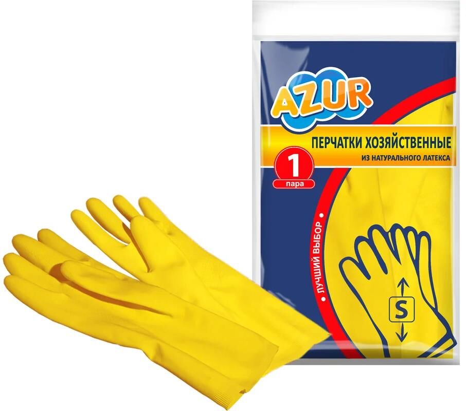 Перчатки AZUR резиновые (S) 092130