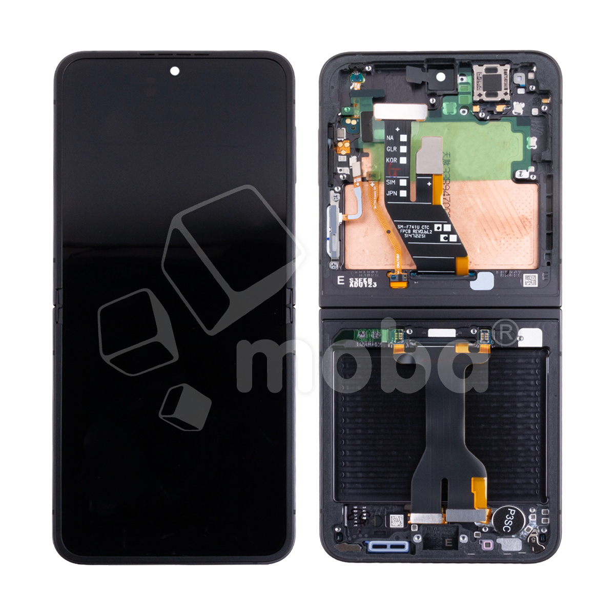 Дисплей для Samsung Galaxy Z Flip6 (F741B) модуль внутренний 6.7" Черный - OR (SP)