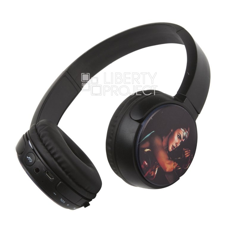 Bluetooth беспроводная гарнитура JUSTICE LEAGUE KR-1000 "Wonder Woman" (черная)