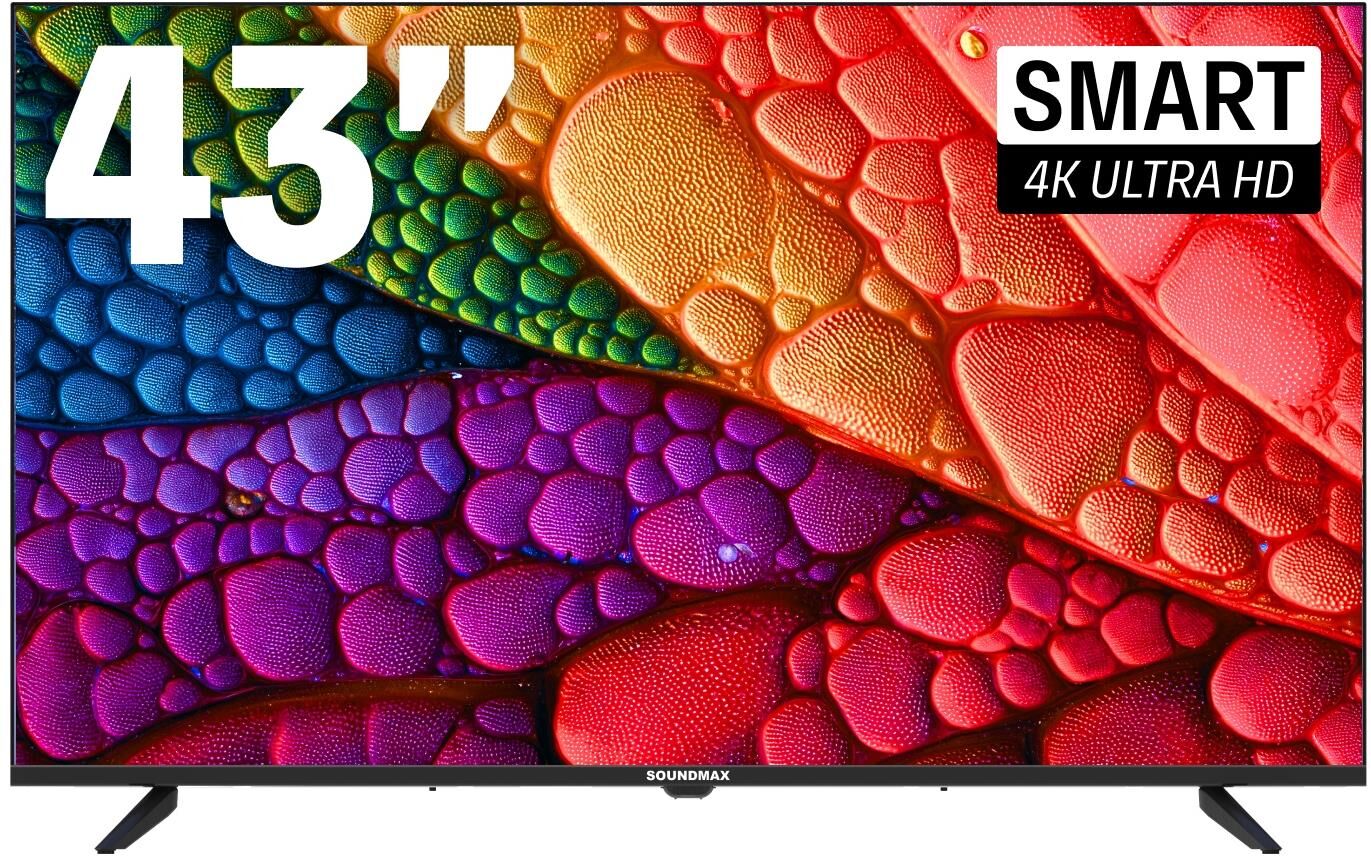 Телевизор SOUNDMAX SM-LED43M04SU(черный)\Y SMART TV Яндекс