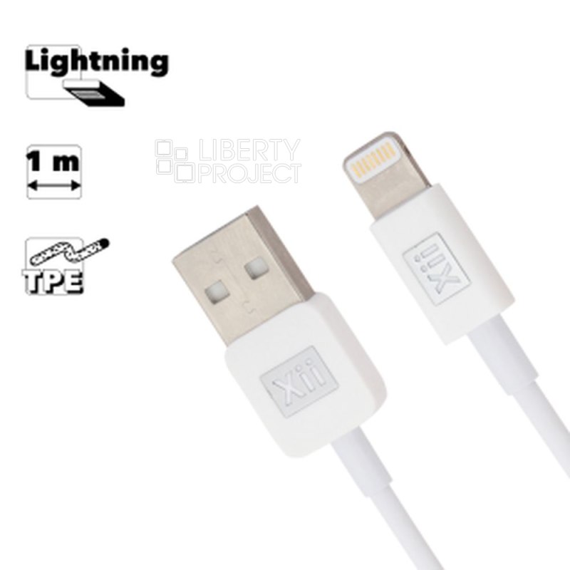 USB кабель REMAX X001 LIBRA Lightning 8-pin, MFI, 1м, TPE (белый)