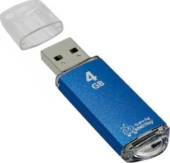 USB флеш SMARTBUY (SB4GBVC-B) 4GB V-CUT BLUE