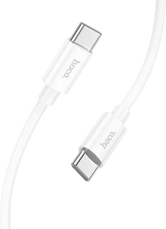 Кабель HOCO (6931474783264) силикон 1м USB 3.0A PD 60W для Type-C White 1 м