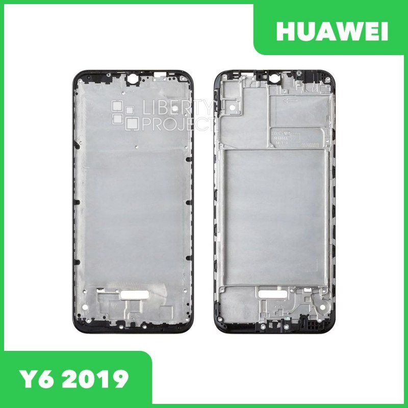 Рамка дисплея (средняя часть) Huawei Y6 2019 MRD LX1F черная