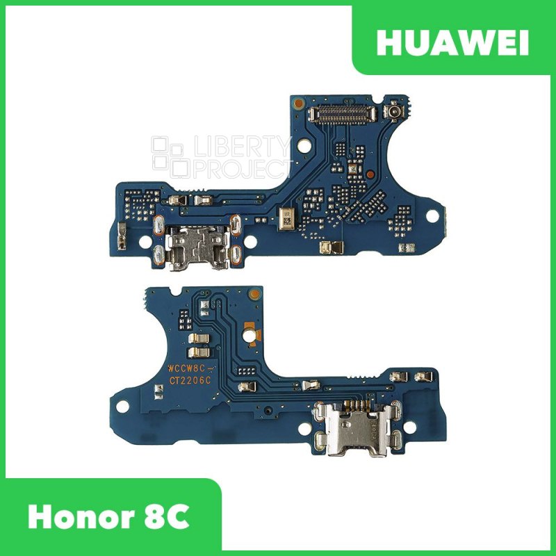 Шлейф/FLC Huawei Honor 8C (BKK-L21) на системный разъём/микрофон
