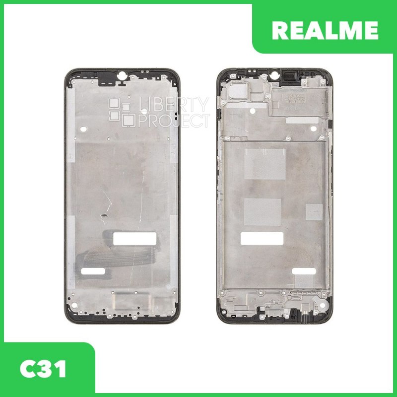 Рамка дисплея для Realme C31 (черный)