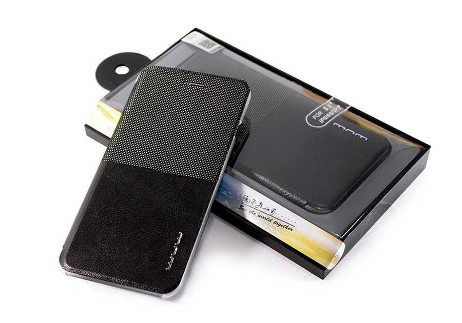 Чехол-книга боковая WUW Just Love Widget для Apple iPhone 6+/6S+/7+ черный