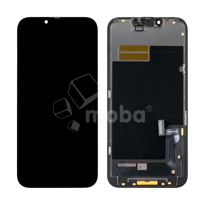Дисплей для iPhone 13 (A2635) в сборе с тачскрином Черный - (Hard OLED, Full HD) (площадка под IC)