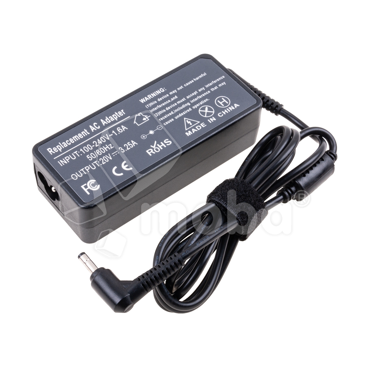 Блок питания (сетевой адаптер) для ноутбука Lenovo 20V, 3,25A, 65W (4,0x1,7) - Стандарт (без сетевого кабеля)
