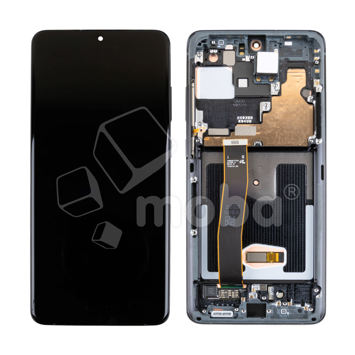 Дисплей для Samsung Galaxy S20 Ultra (G988B) модуль с рамкой Черный - Сервисный Оригинал