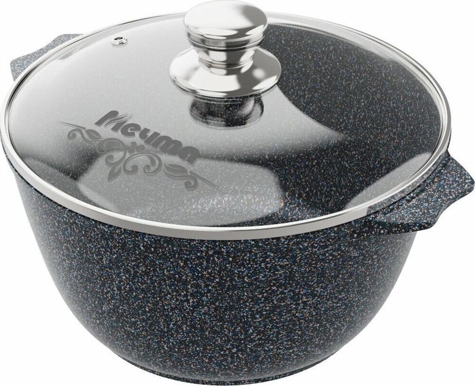 Кастрюля МЕЧТА 43802 Гранит black 3л