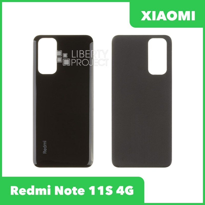 Задняя крышка для Xiaomi Redmi Note 11S 4G (2201117SY/G) (черный)