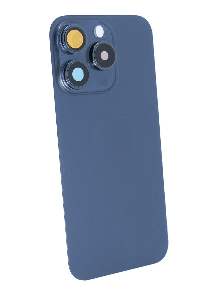 Задняя крышка для iPhone 15 Pro в сборе синий