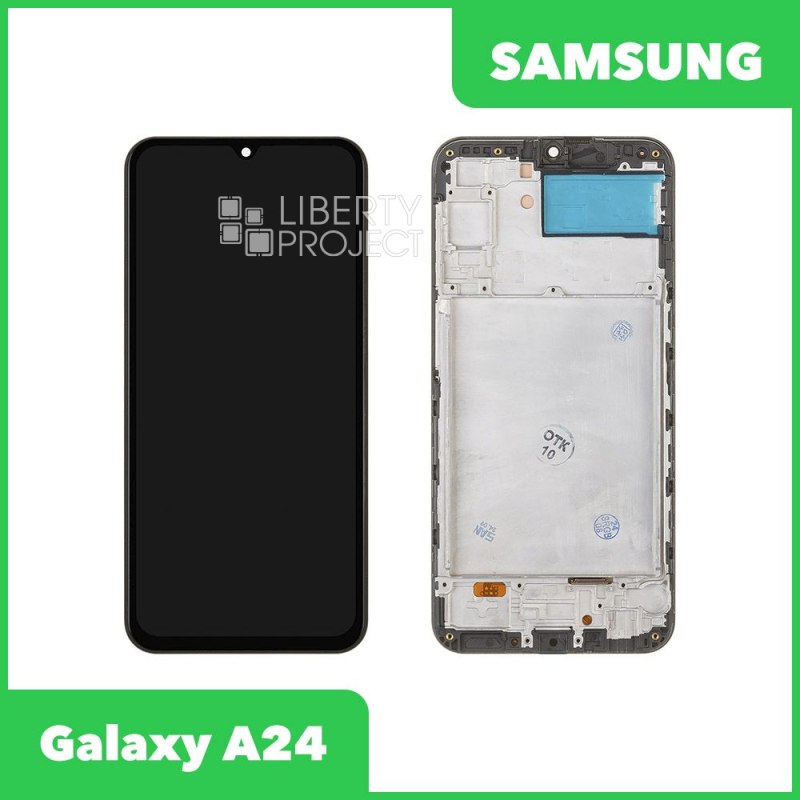 LCD дисплей для Samsung Galaxy A24 SM-A245 в сборе в рамке incell (черный)