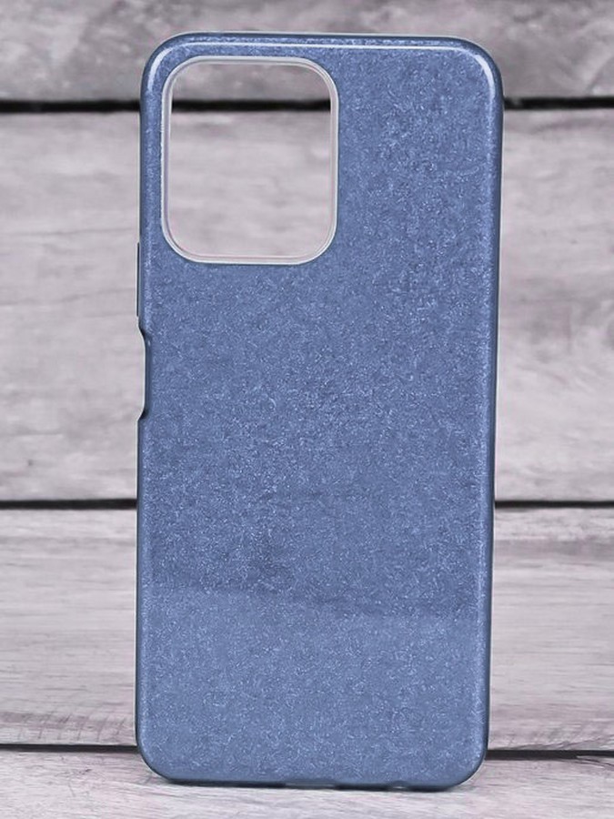 Силиконовая противоударная накладка Diamond для Xiaomi Redmi Note 13 Pro (4G) голубой