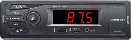 Автомагнитола SOUNDMAX SM-CCR3169B(черный)