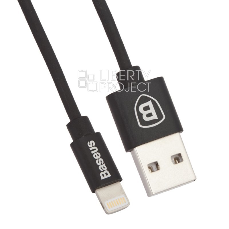 USB кабель Baseus Elastic Data Cable CALIGHTNG-EL01 Apple Lightning 8-pin (черный)