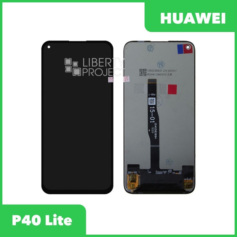 LCD дисплей для Huawei P40 Lite/P20 Lite 2019/Nova 5i/7i/6 SE с тачскрином (черный) OR LCD
