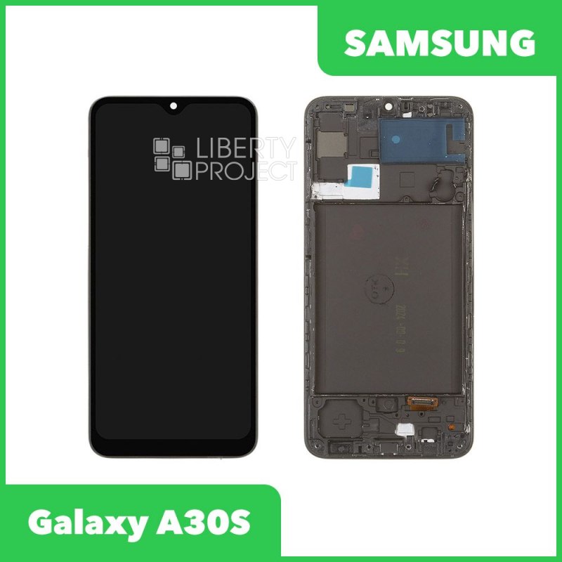 LCD дисплей для Samsung Galaxy A30S SM-A307 в сборе в рамке Incell (черный)