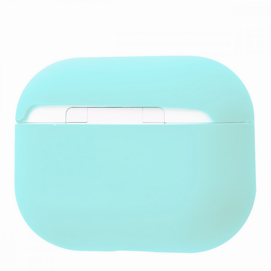 Силиконовый чехол тонкий для Apple AirPods Pro светло-бирюзовый