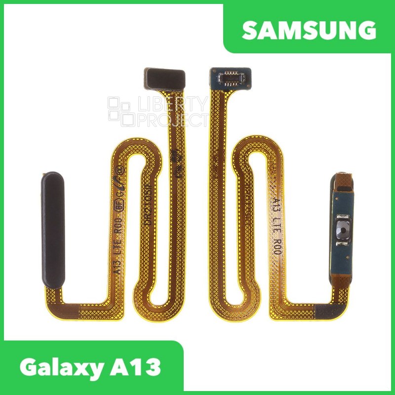 Шлейф для Samsung Galaxy A13 SM-A135 сканер отпечатка пальцев (черный)