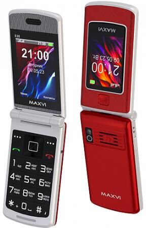 Телефон мобильный MAXVI E28 Red
