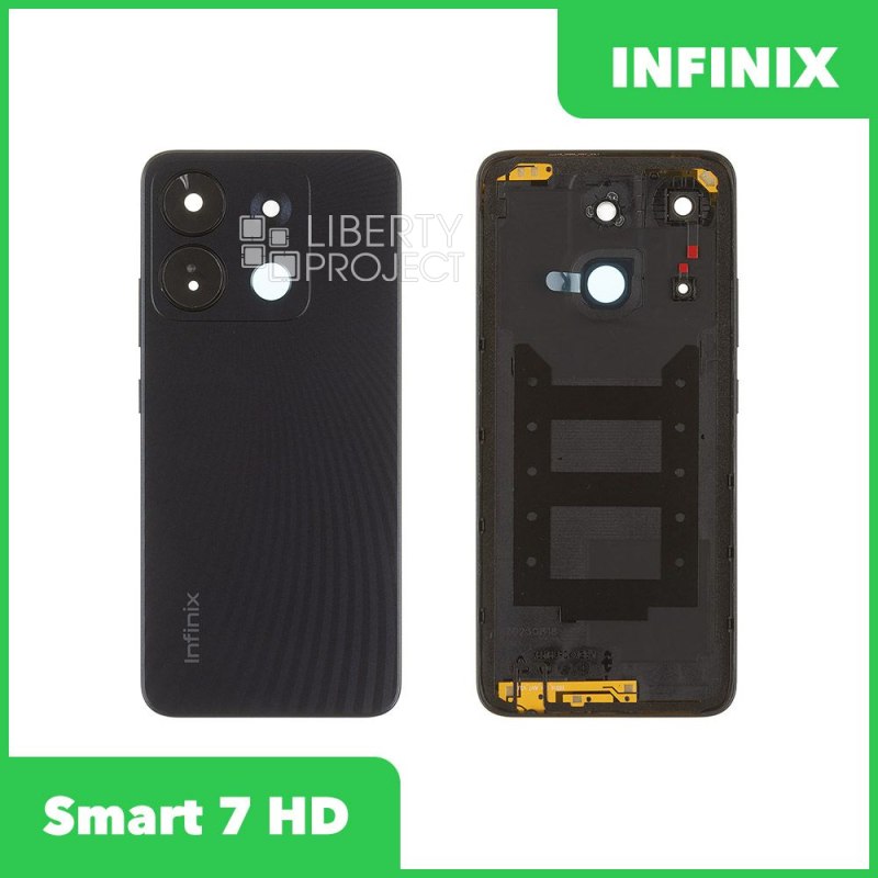 Задняя крышка для Infinix Smart 7 HD (X6516) (черный)