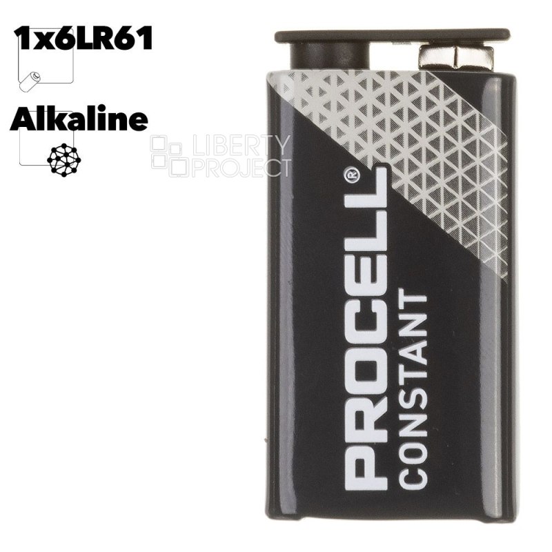Батарейка Duracell Крона 9V 6LR61 Procell Constant PC 1604 (1 шт)