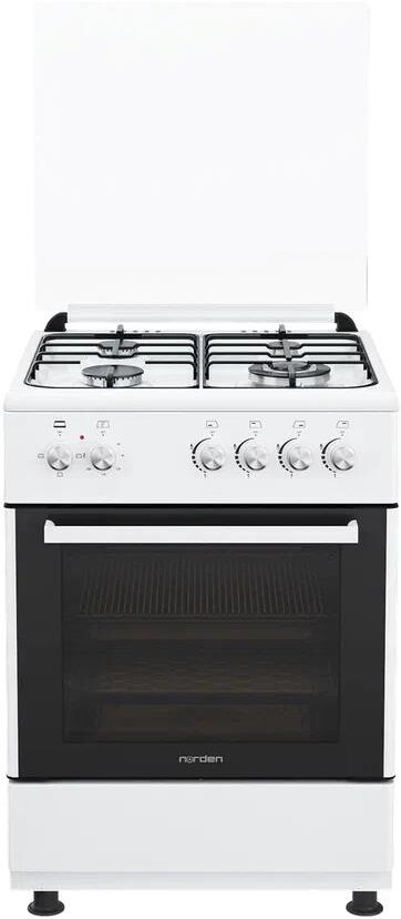 Газоэлектрическая плита NORDEN FF6401GAZW Белый