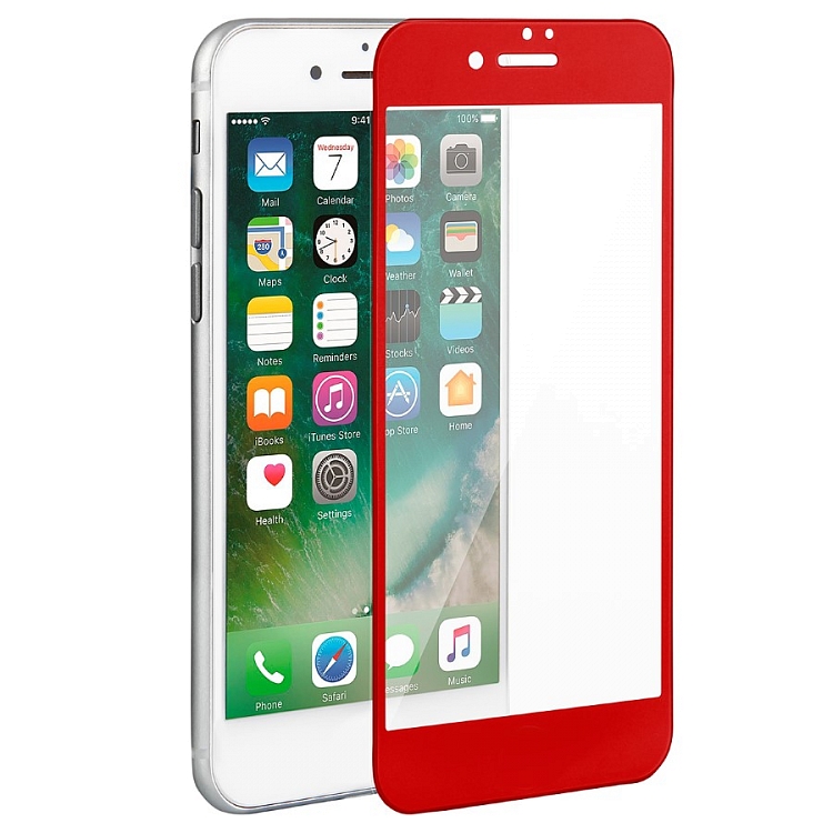 Защитное стекло для iPhone 6 Plus/6S Plus Red 5D