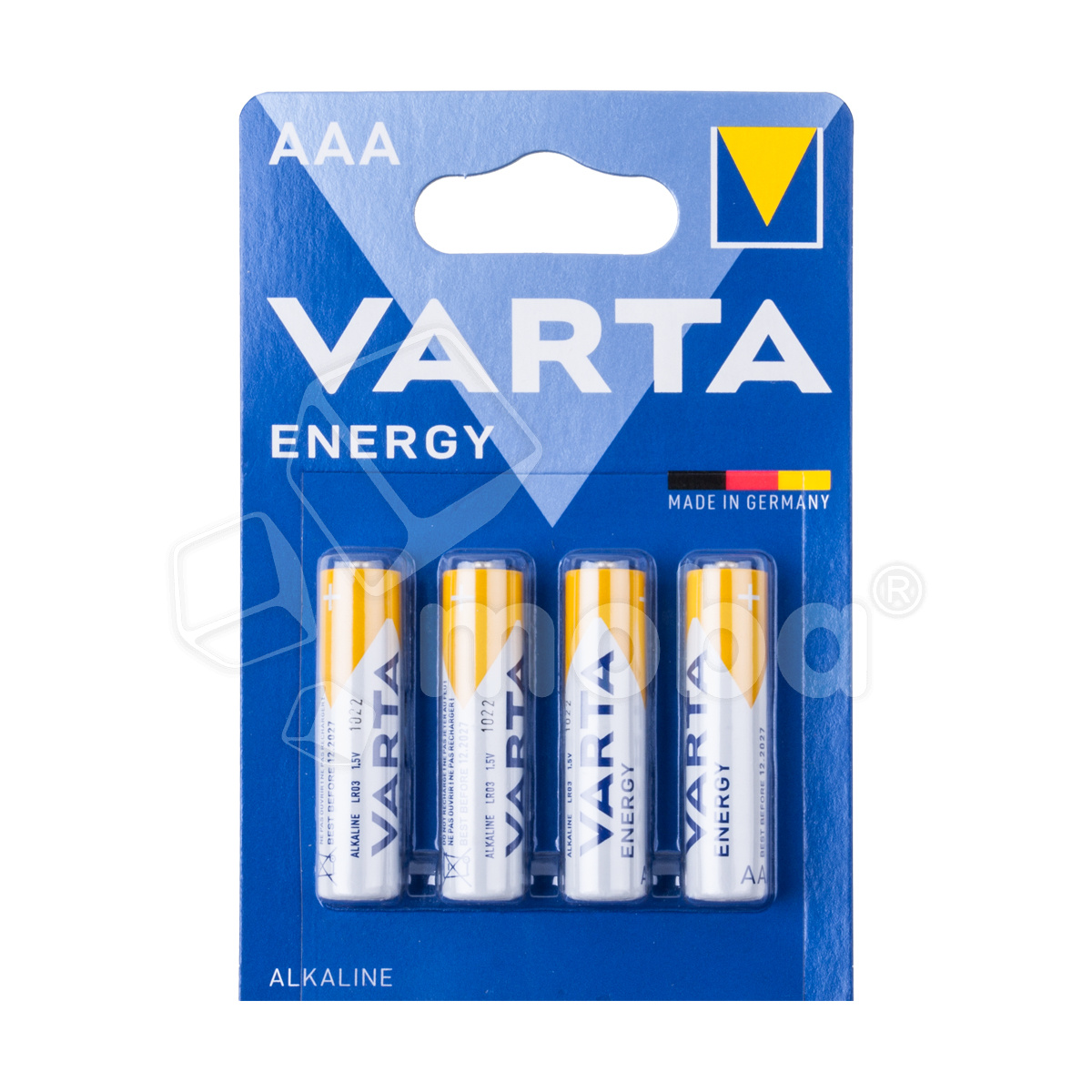 Батарейка AAA LR03 Varta ENERGY 1.5V (4 шт. в блистере)