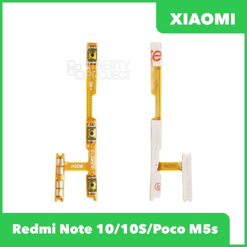 Шлейф/FLC Xiaomi Redmi Note 10/10S/Poco M5s (M2102K7AG/M2101K7BNY) на кнопки громкости/включения