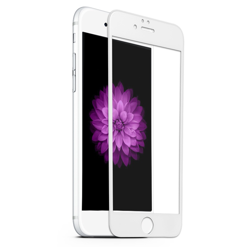 Защитное стекло для iPhone 6/6S White 2D