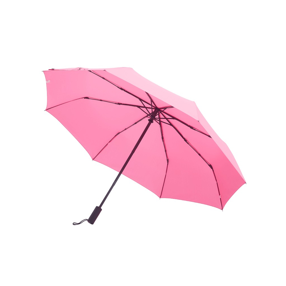 Зонт RiSETIME, Three-fold Eight-frame Automatic Umbrella, автоматический, складной, цвет: светло-розовый