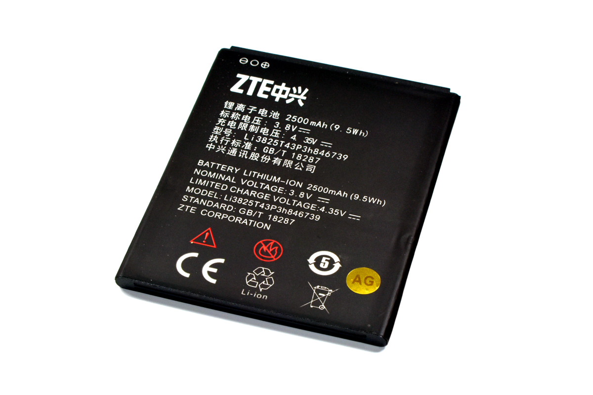 Аккумулятор для ZTE Li3825T43P3H846739/Q802T 2500 мАч батарея