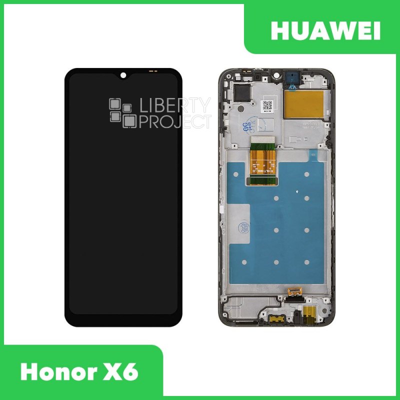 LCD дисплей для Huawei Honor X6/X8 5G (VNE-LX1/VNE-N41) с тачскрином в рамке (черный) OR LCD