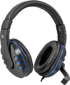 Гарнитура DEFENDER (64118) WARHEAD G-160 черный/синий