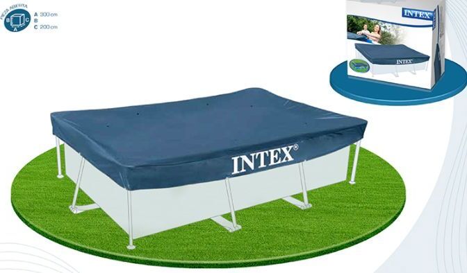 INTEX Защитный тент (ДЛЯ КАРКАСНЫХ БАССЕЙНОВ 300Х200см) 28038