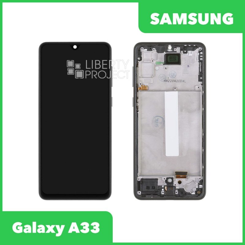 LCD дисплей для Samsung Galaxy A33 SM-A336 в сборе в рамке incell (черный) XJE HD+