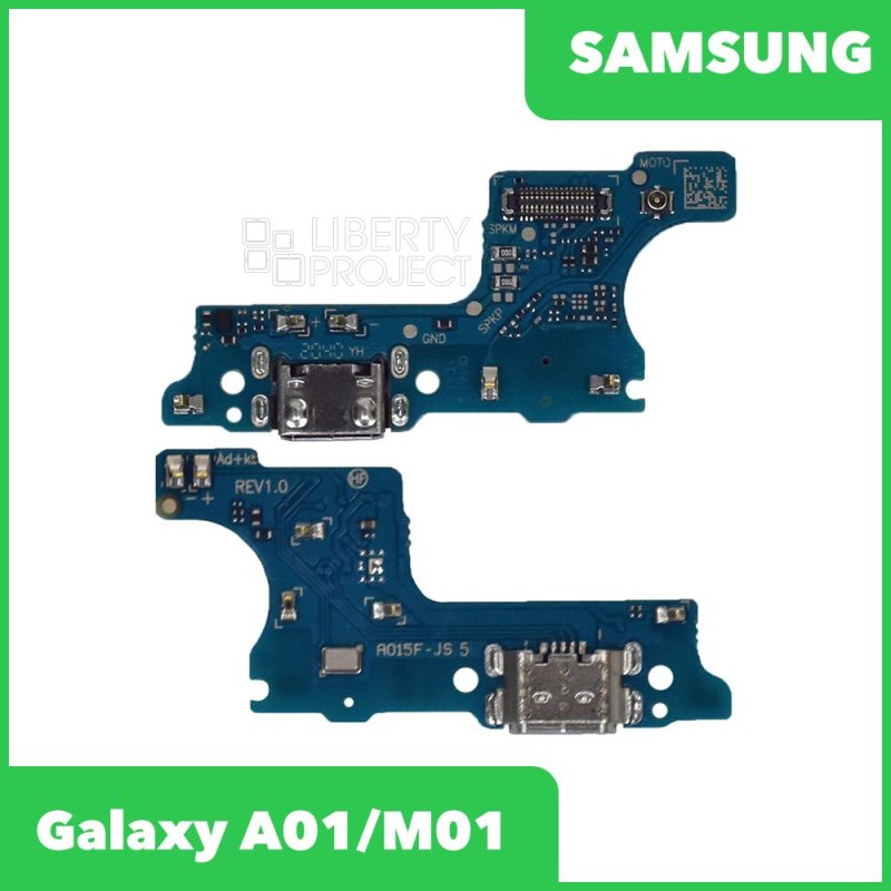 Шлейф/FLC Samsung Galaxy A01/M01 SM-A015/M015 на системный разъём/микрофон (узкий коннектор)
