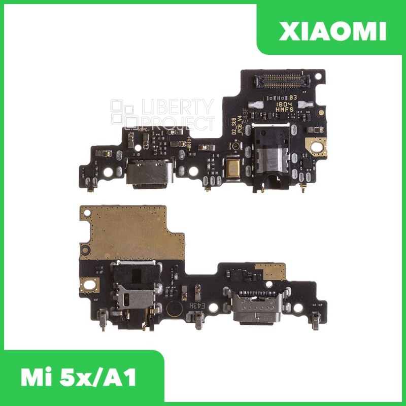 Шлейф/FLC Xiaomi Mi 5X/A1 на системный разъём/микрофон (оригинал)
