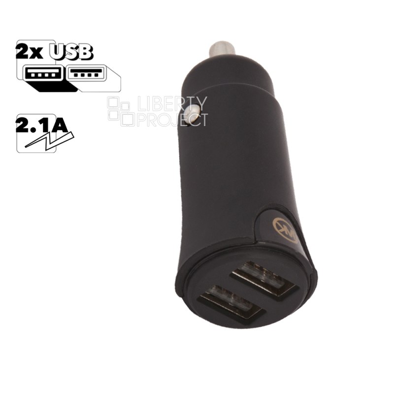 АЗУ WK Linken WP-C08 2xUSB, 2.1А (черный)