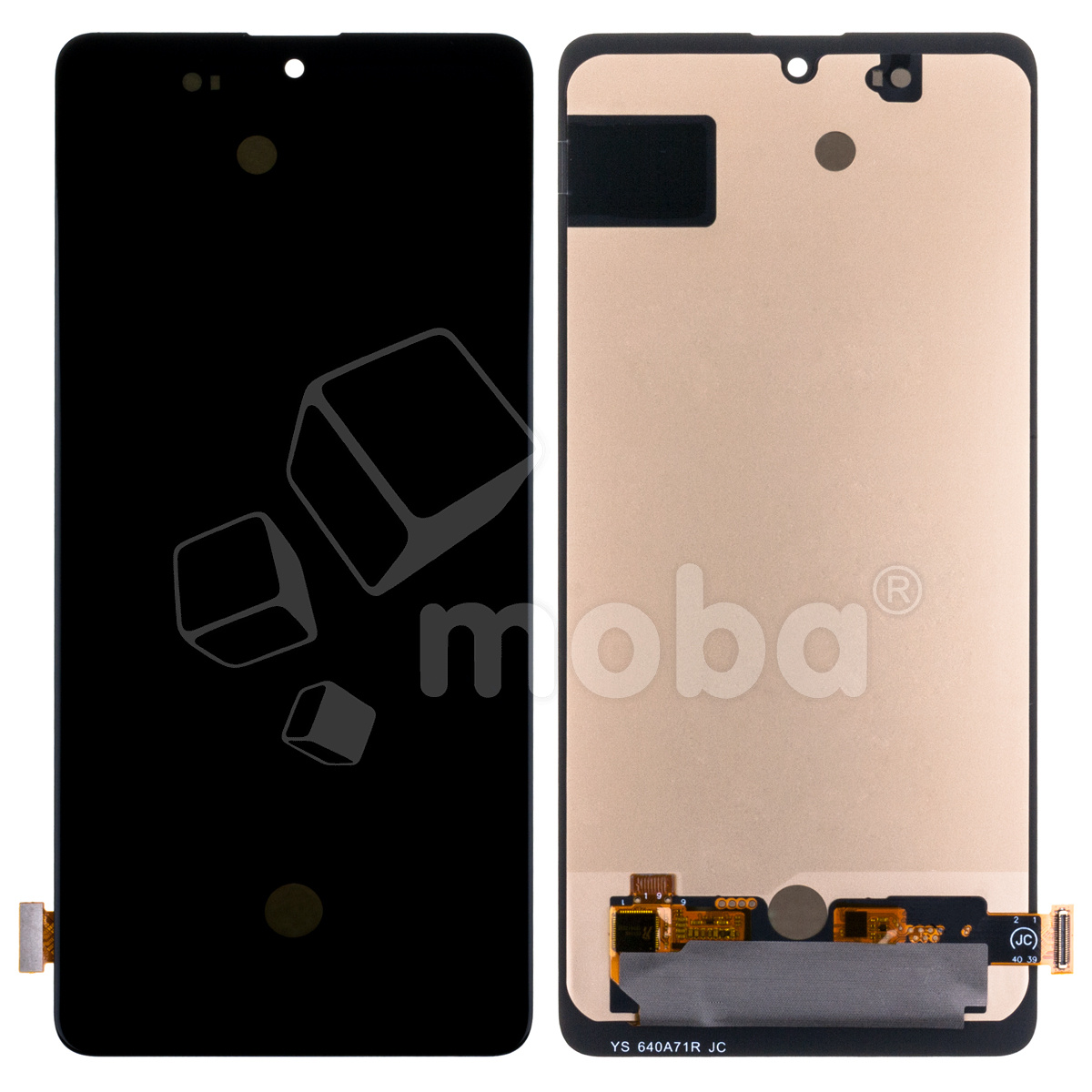 Дисплей для Samsung Galaxy A71 (A715F) в сборе с тачскрином Черный - (OLED) (Small Size)