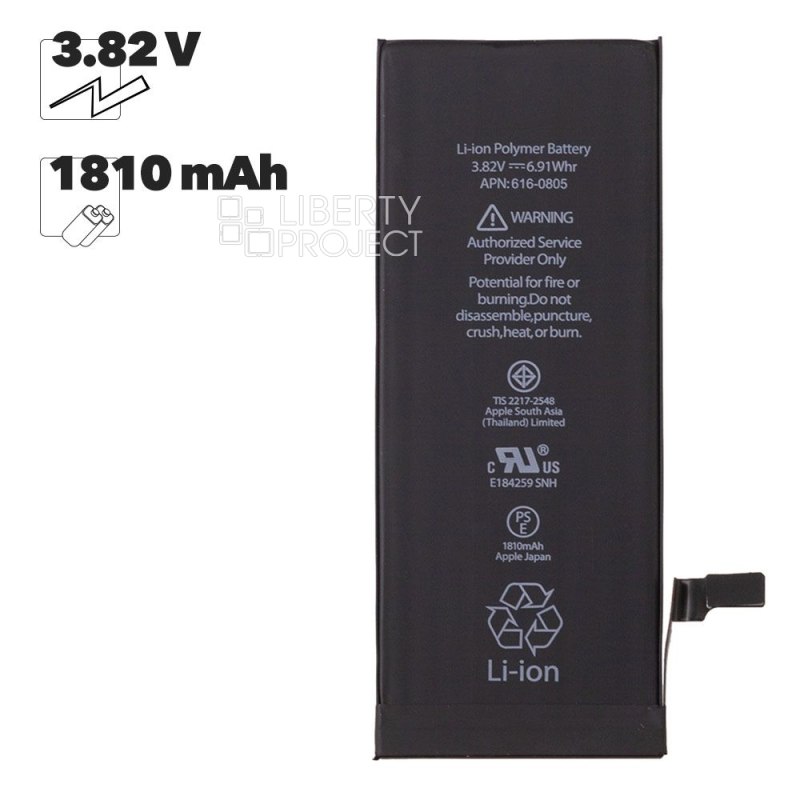 Аккумулятор (АКБ) для iPhone 6 Li1810 mAh (OEM)