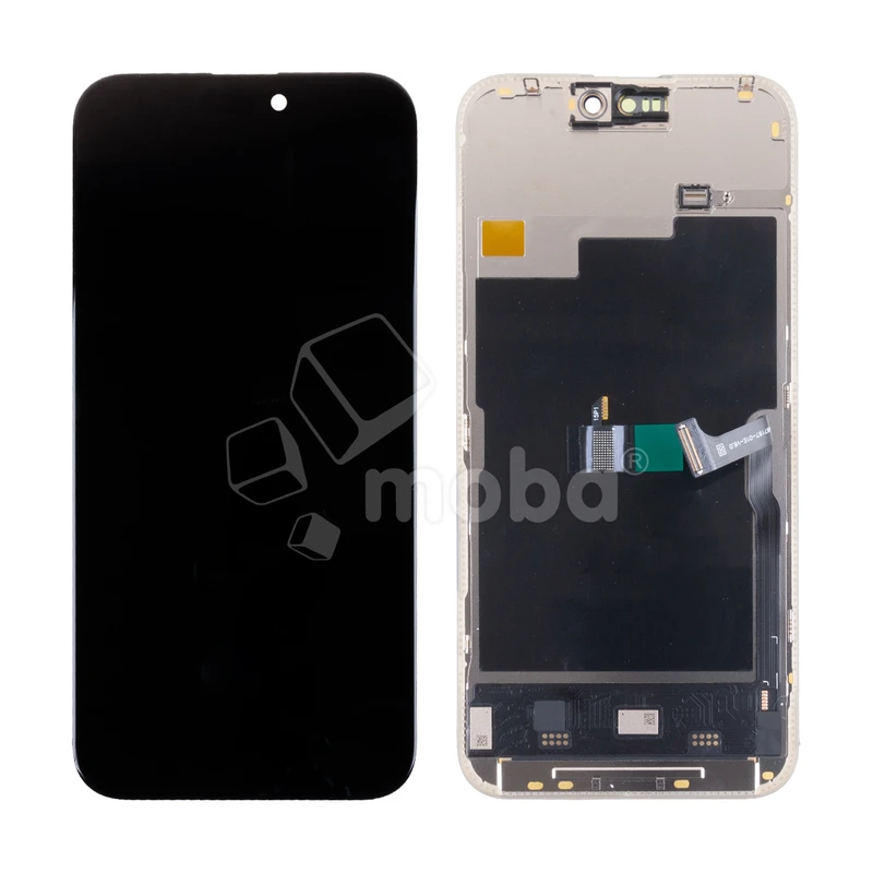 Дисплей для iPhone 15 Pro Max (A3106) в сборе с тачскрином Черный - DD (Soft OLED, Full HD, 120 Гц) (площадка под IC)