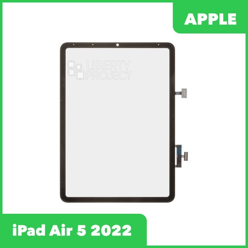 Тачскрин для Ipad Air 5 (2022) G+OCA PRO олеофобное покрытие (черный)+OCA