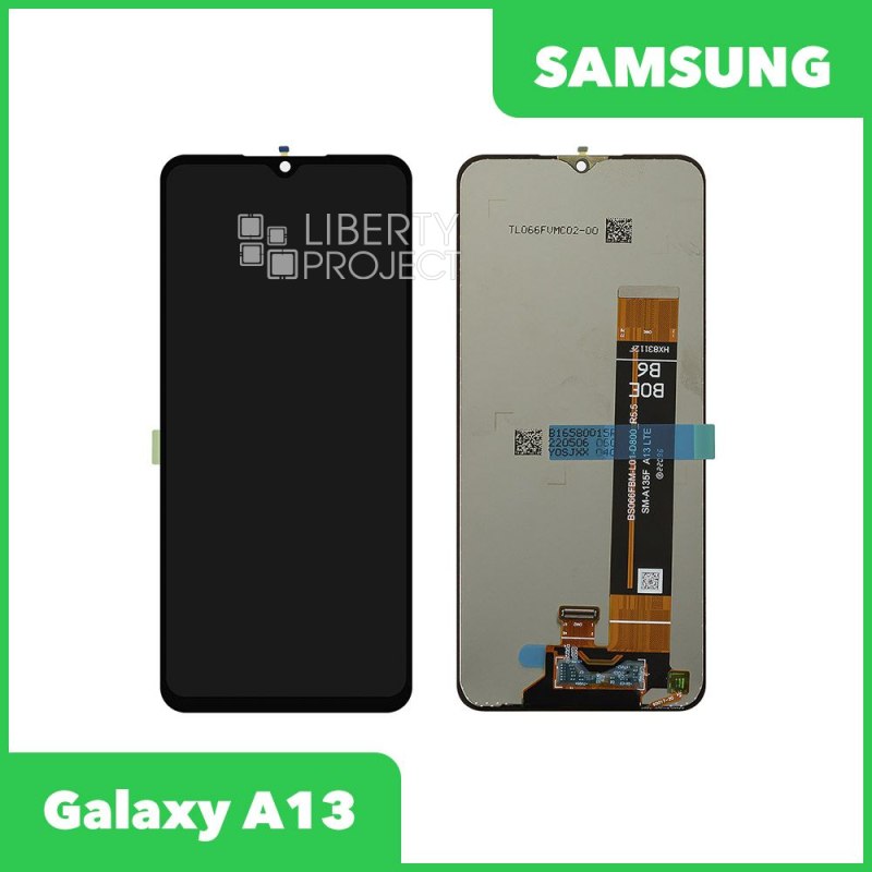 LCD дисплей для Samsung Galaxy A13 SM-A135/A137F/DS без рамки (черный) 100% OR
