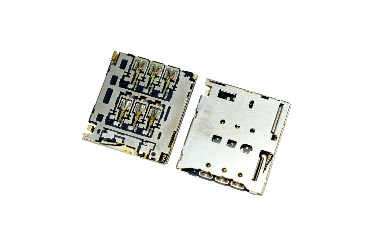 Коннектор SIM-карты (сим), mmc коннектор для Lenovo Tab 3 (S182)